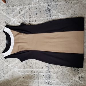 Vintage black and brown dress.